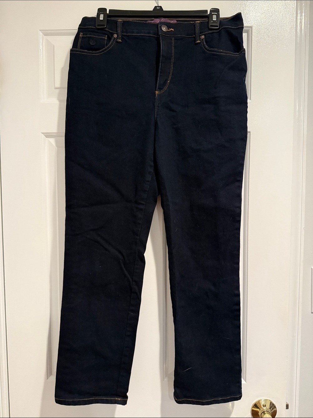 Gloria Vanderbilt Women’s Navy Straight-Leg Jeans